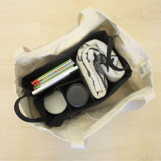 TiDi 經典萬用分隔袋  款式–黑底白點點