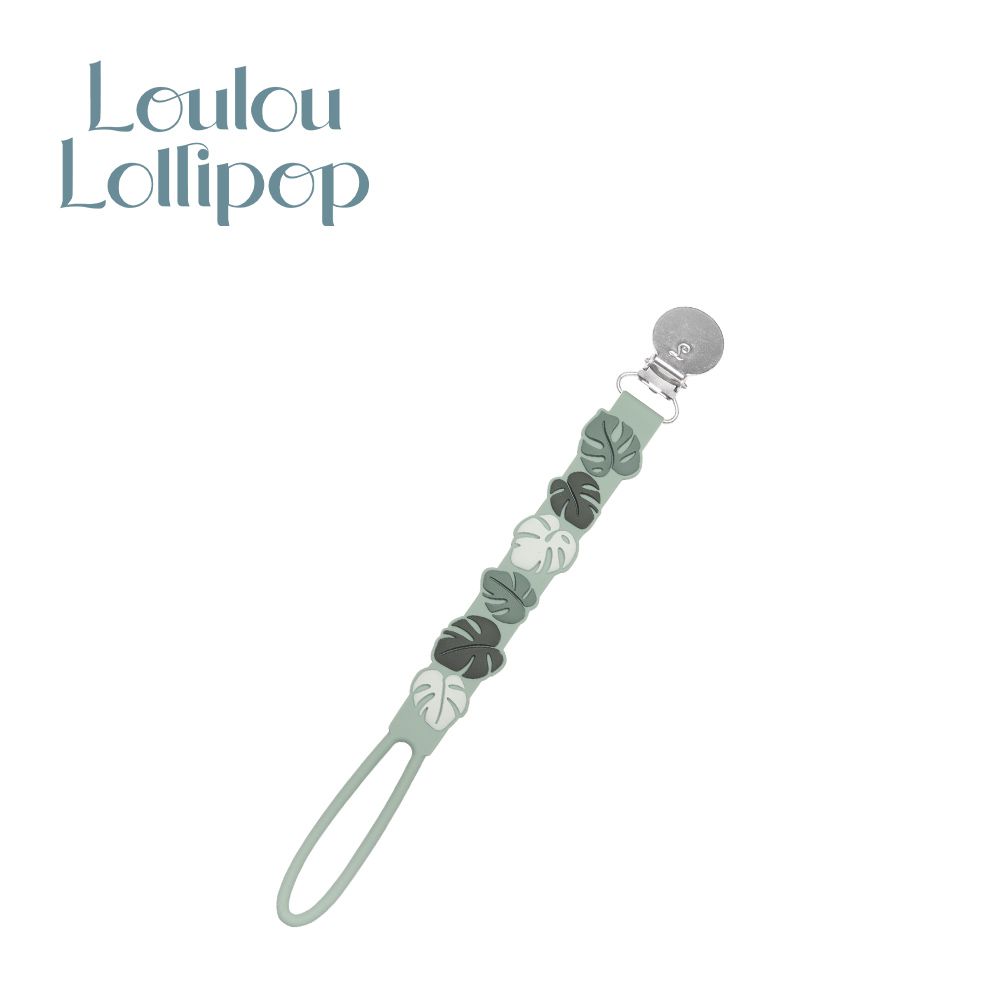 Loulou Lollipop - 加拿大 固齒器奶嘴鍊夾-龜背芋