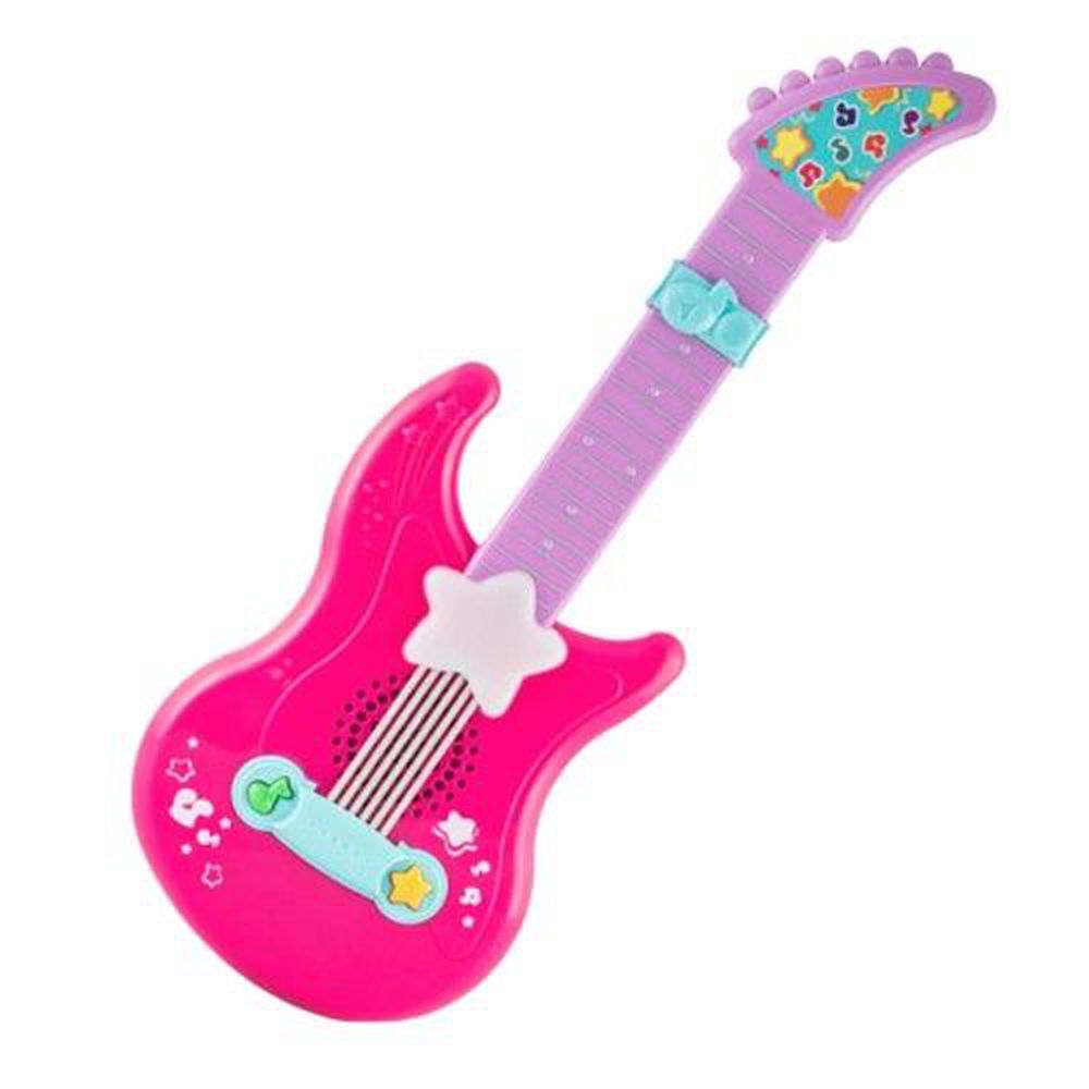 DJ Toys - 搖滾學習音樂吉他-粉紅色