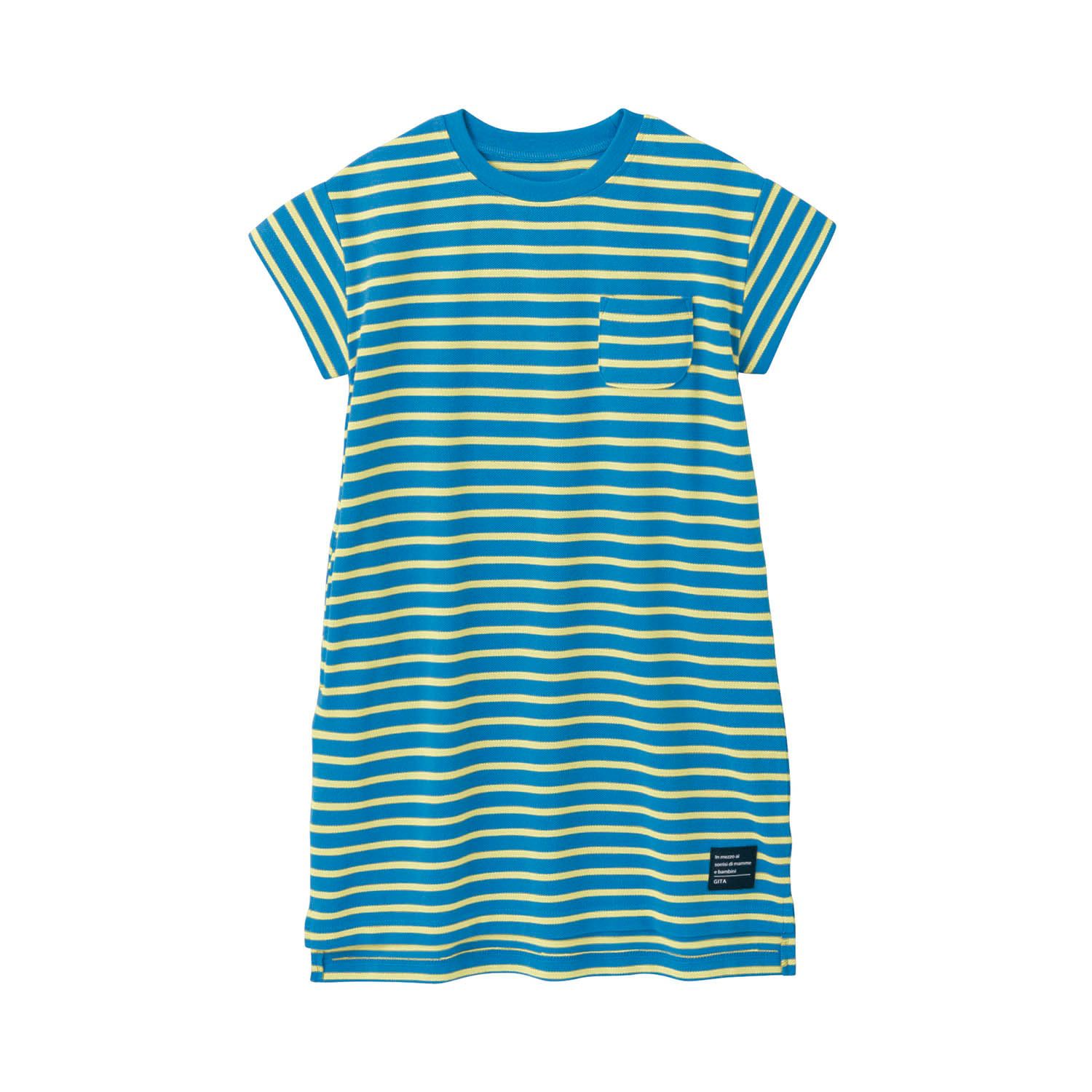 日本千趣會 - GITA 圓領舒適短袖洋裝-薰衣草