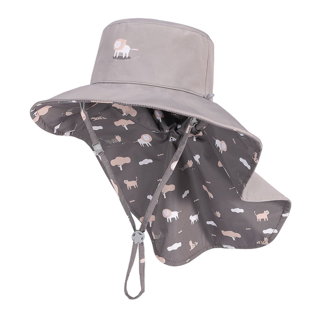 Brille Brille - 荒原歷險記－雙面帽(加長型)UPF50+ 3-10歲-禮盒包裝 (頭圍46-56cm)