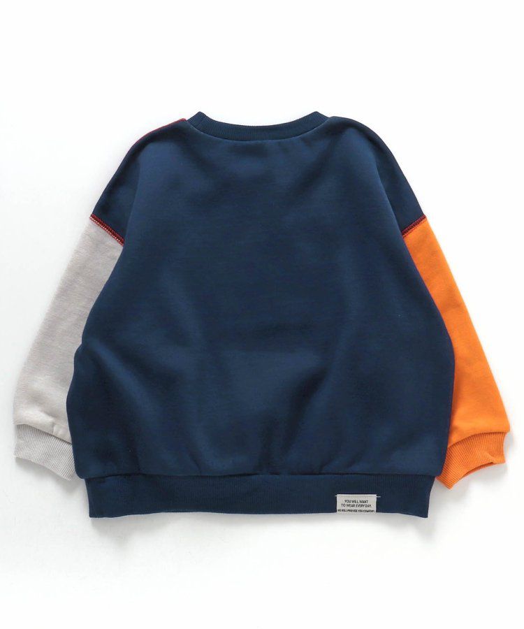 日本 BREEZE - 內刷毛英文logo百搭運動衫-草綠