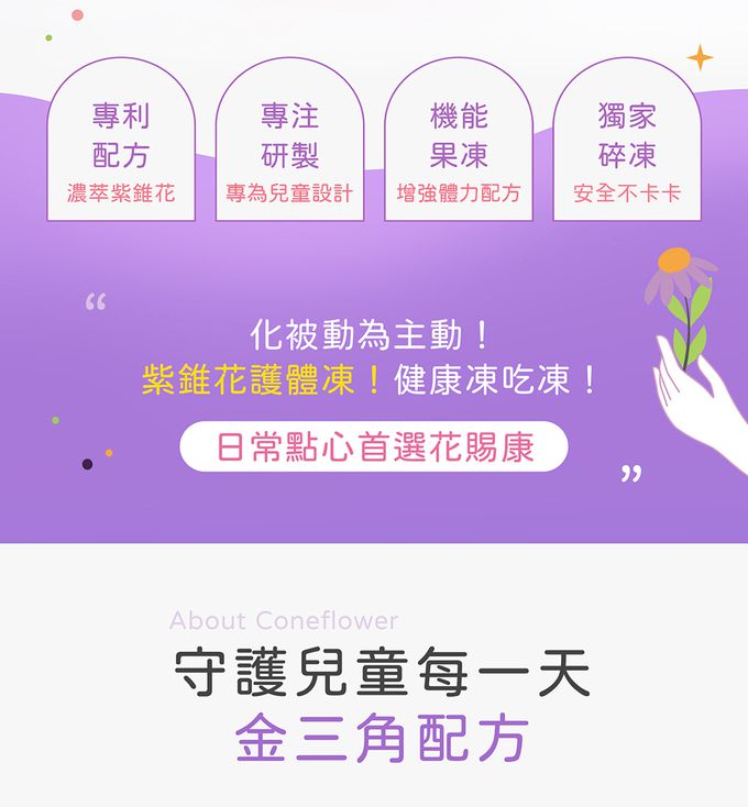 花賜康 - 紫錐花寶貝護體凍-15包/盒