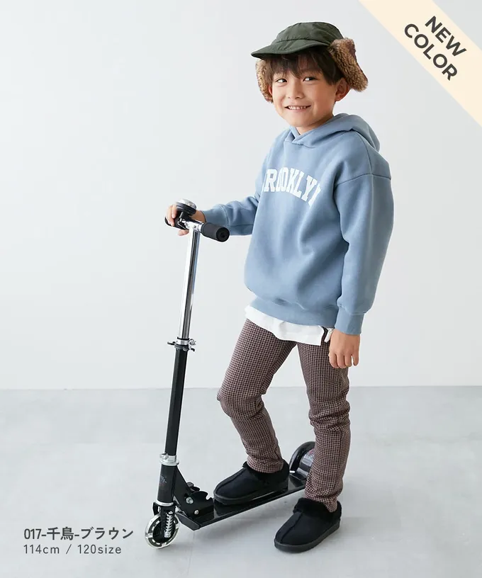 日本 devirock - RICH WARM 保暖裏毛合身長褲-格紋-墨綠