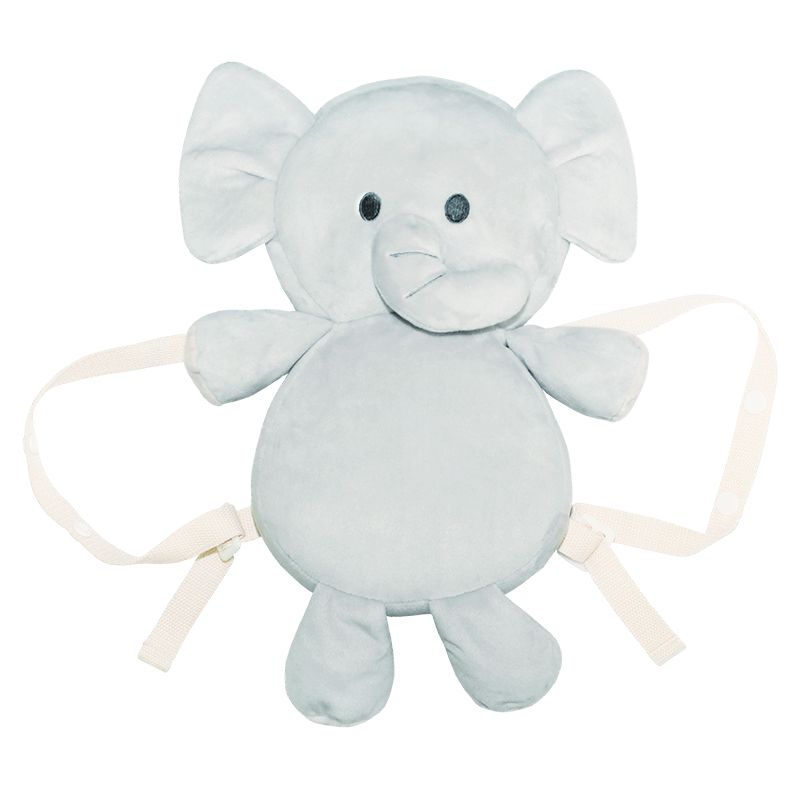 akachan honpo - 嬰兒防護枕背包 大象-灰色