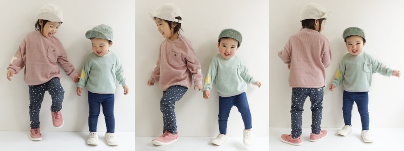 日本 BREEZE - 熱銷款 百搭鬆緊長褲(9分丈)-臘腸狗-奶油杏