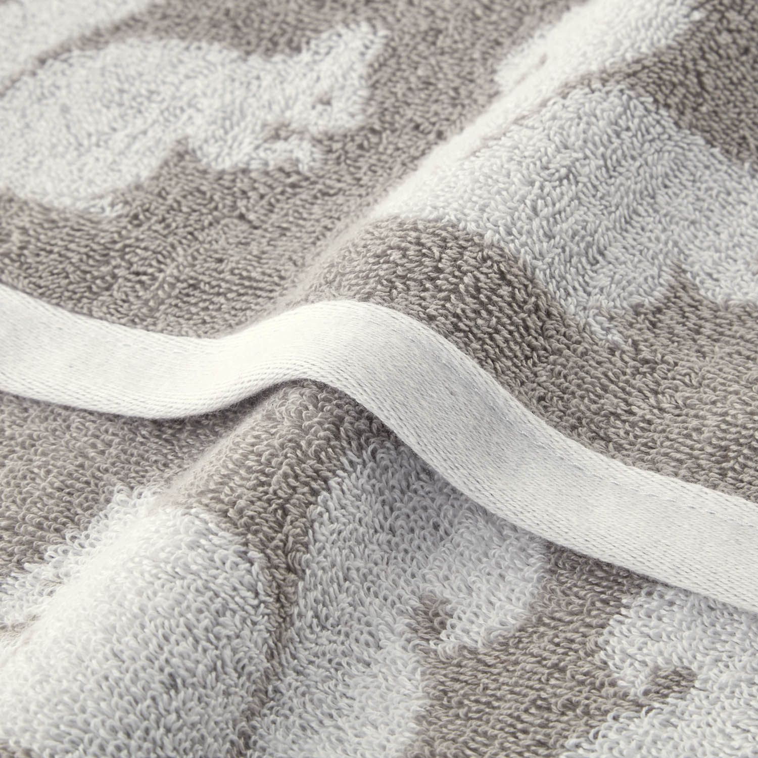 日本千趣會 - 葡萄牙製 純棉質感長毛巾-海鷗-灰藍 (33x80cm)