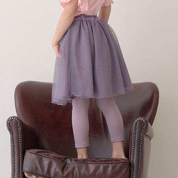 日本 Lycee mine - 搖曳可愛內搭褲紗裙-薄荷綠