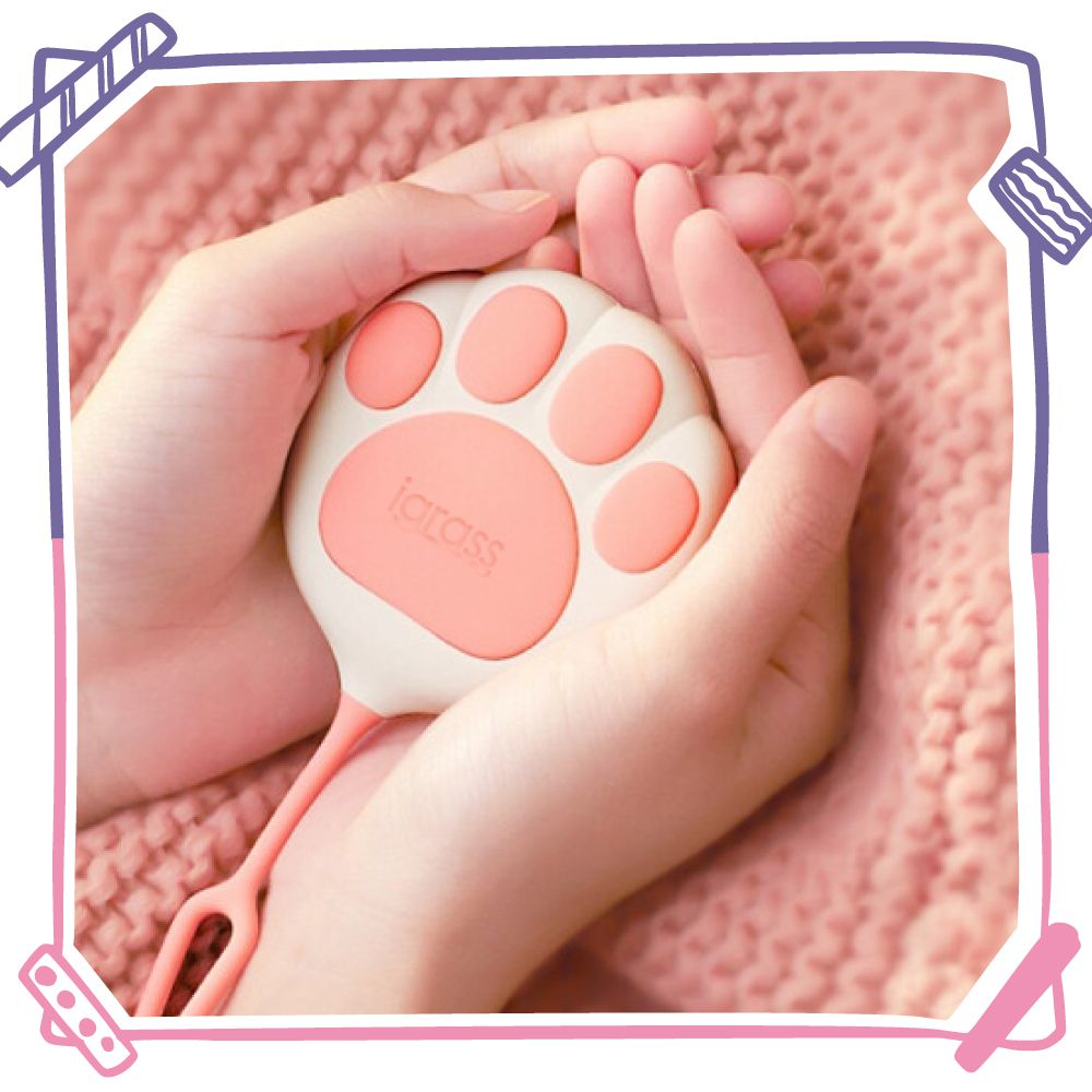 igrass - 兩段式溫控貓爪暖手機(USB充電式)-IGS032