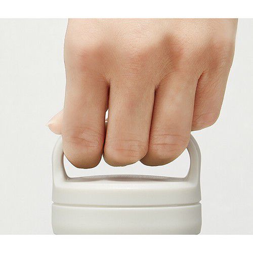 日本 SKATER 代購 - 不鏽鋼雙層真空保冷保溫瓶-上蓋提把-淺粉-500ml