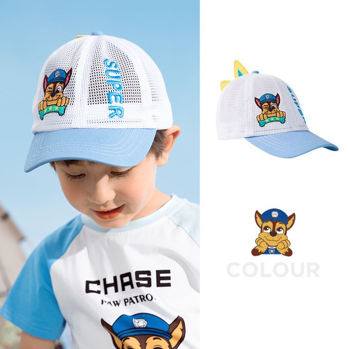汪汪隊兒童立體造型防曬遮陽帽-卡通人物-阿奇-淺藍色