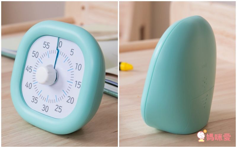 日本文具 SONIC - 時間流逝實感 倒數時鐘+時鐘-薄荷綠