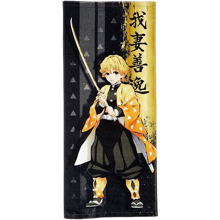 日本代購 - 鬼滅之刃 純棉毛巾-我妻善逸 (34x80cm)