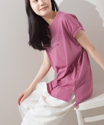 日本 Bou Jeloud - 100%純棉透氣簡約短袖上衣-焦糖橘