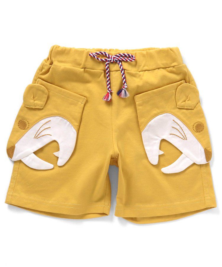 日本 BIT'Z - 動物造型大口袋短褲-美洲獅-寶石綠