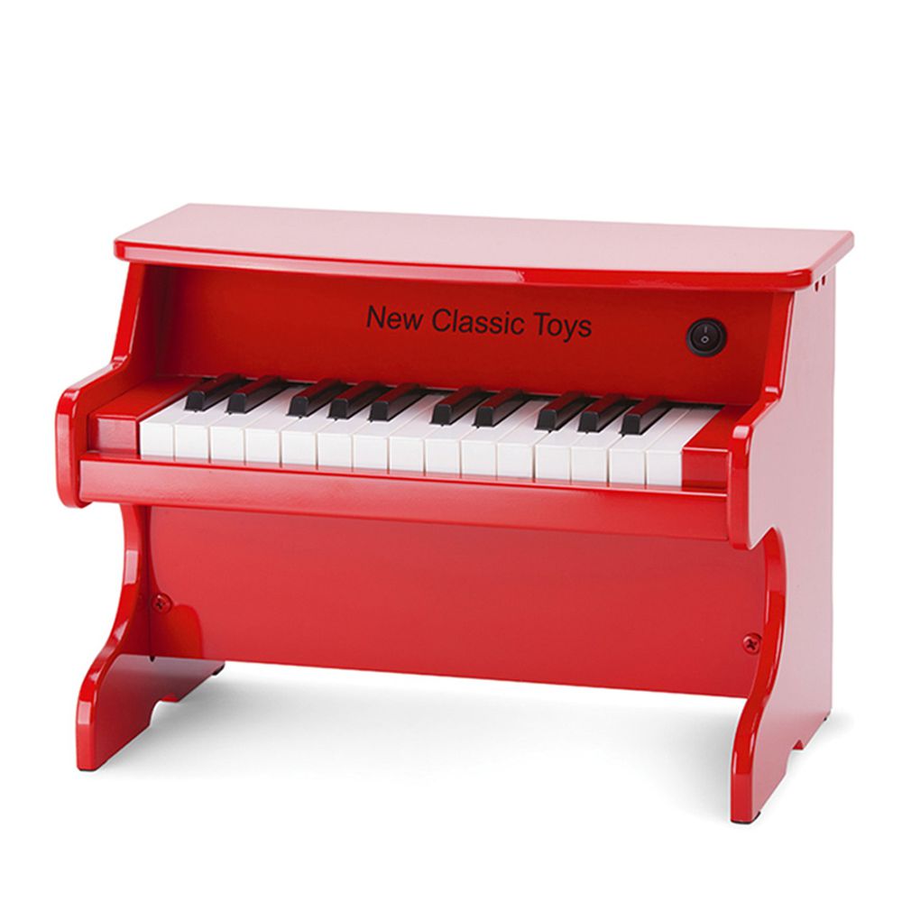 荷蘭 New Classic Toys - 幼兒25鍵電子鋼琴玩具-活力紅