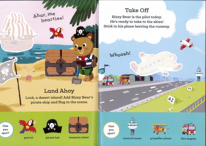 Bizzy Bear: My First Sticker Book Things That Go (貼紙書)