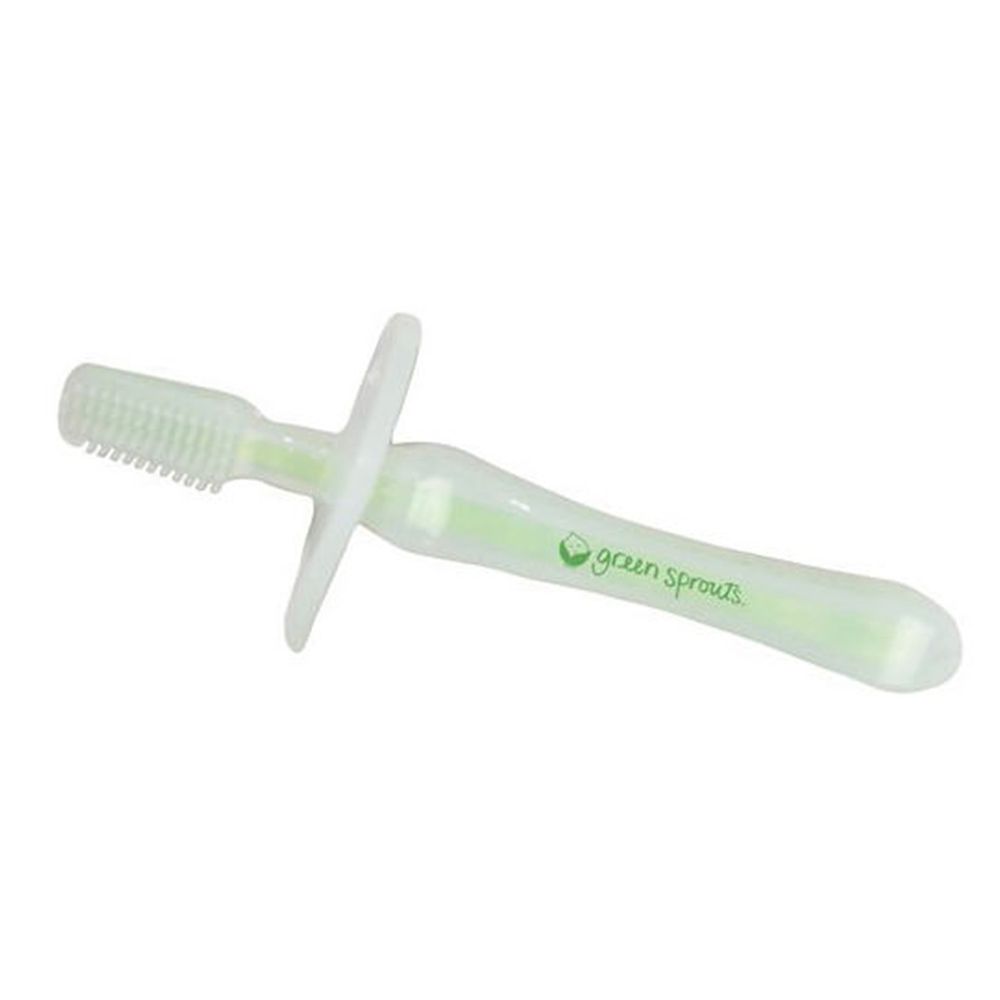 美國 green sprouts 小綠芽 - 寶寶專用矽膠牙刷