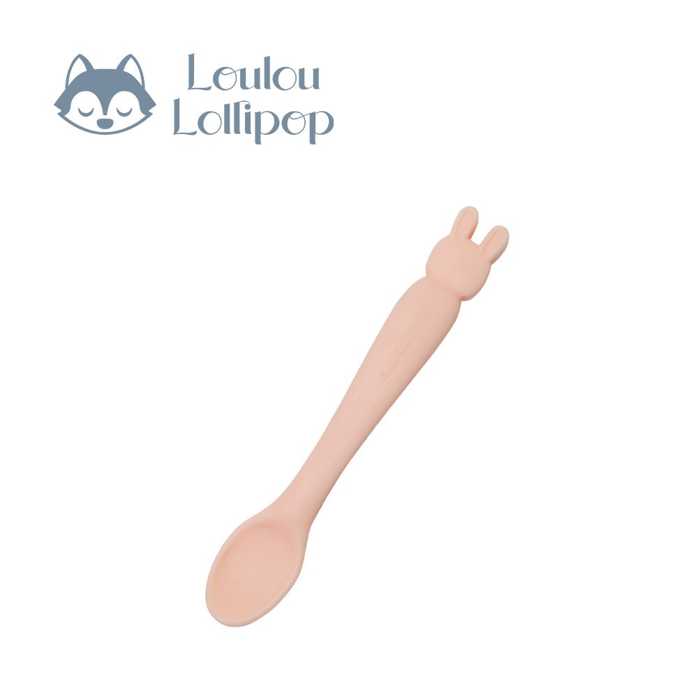 動物造型 矽膠餵食湯匙-甜心邦尼