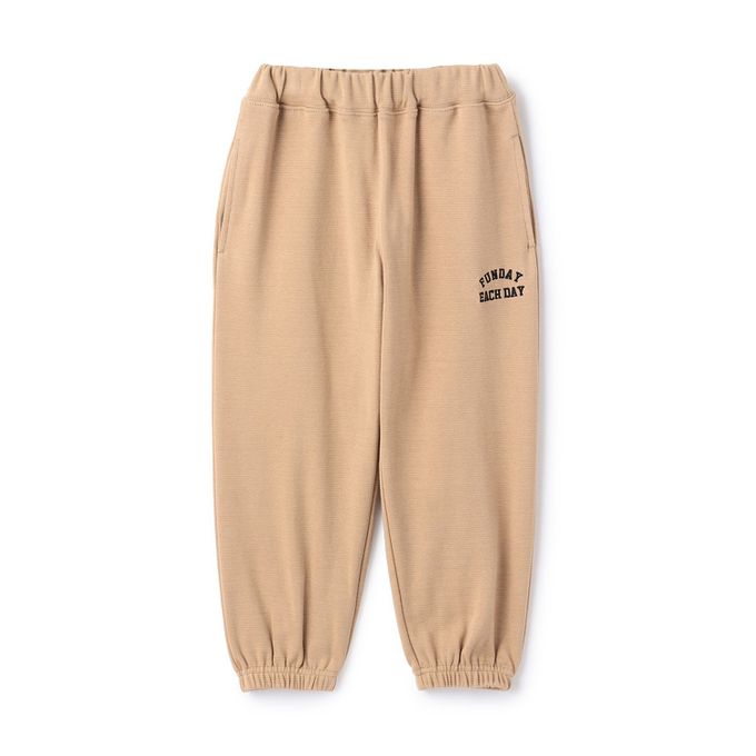 日本 b-ROOM - 舒適鬆緊縮口運動褲-綠