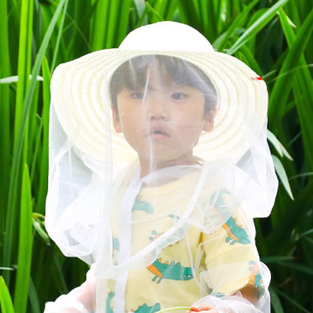 韓國 OZKIZ - 防蚊蟲網兒童草帽 (FREE[頭圍約54~58cm])