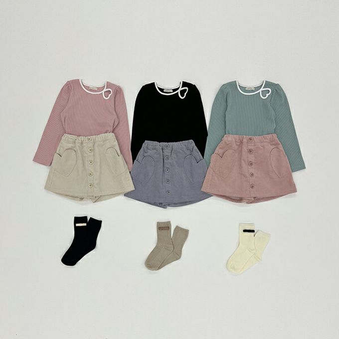 日本 Lycee mine - 愛心鏤空羅紋長袖上衣-條紋-黑X白