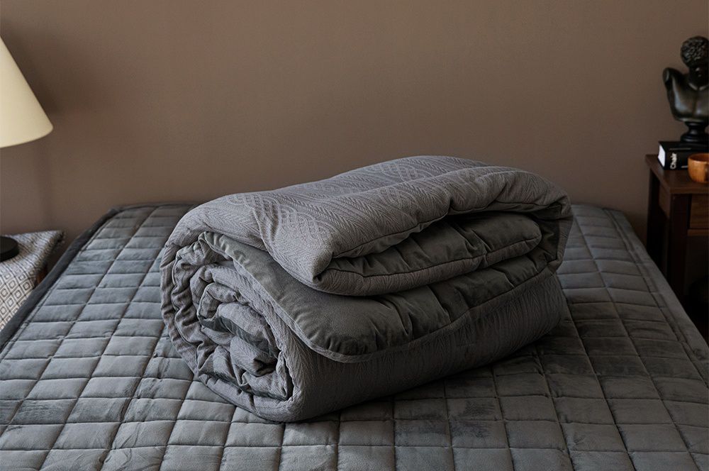 韓國 Maatila - 可水洗莫代爾針織紋棉被-神秘冬日