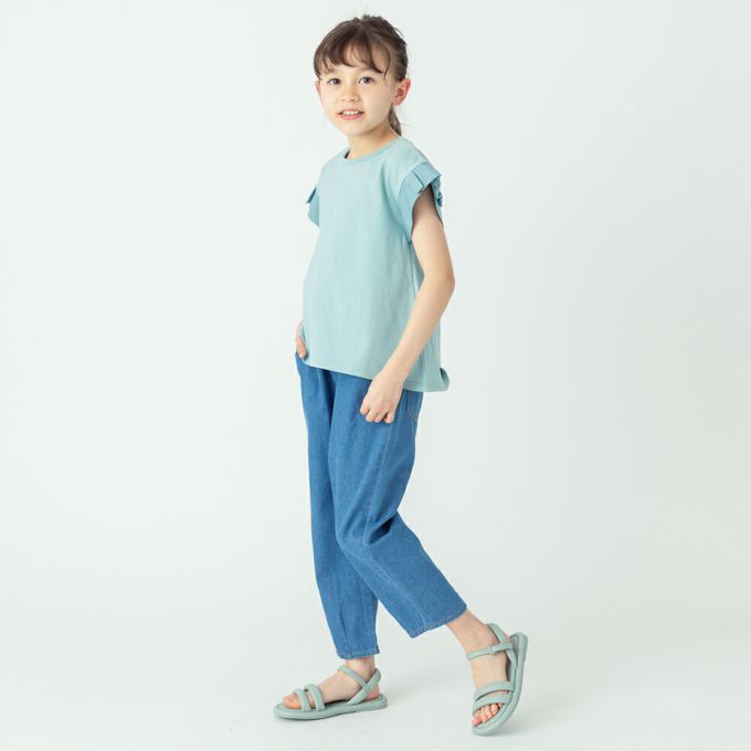 日本 evercloset - 背後優雅摺邊袖上衣-象牙米