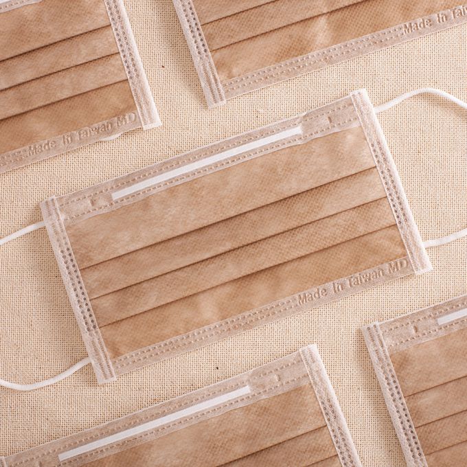 順易利口罩 SUMEASY - 成人平面醫用口罩-奶茶色 (約9.5cm x 17.5cm)-50入