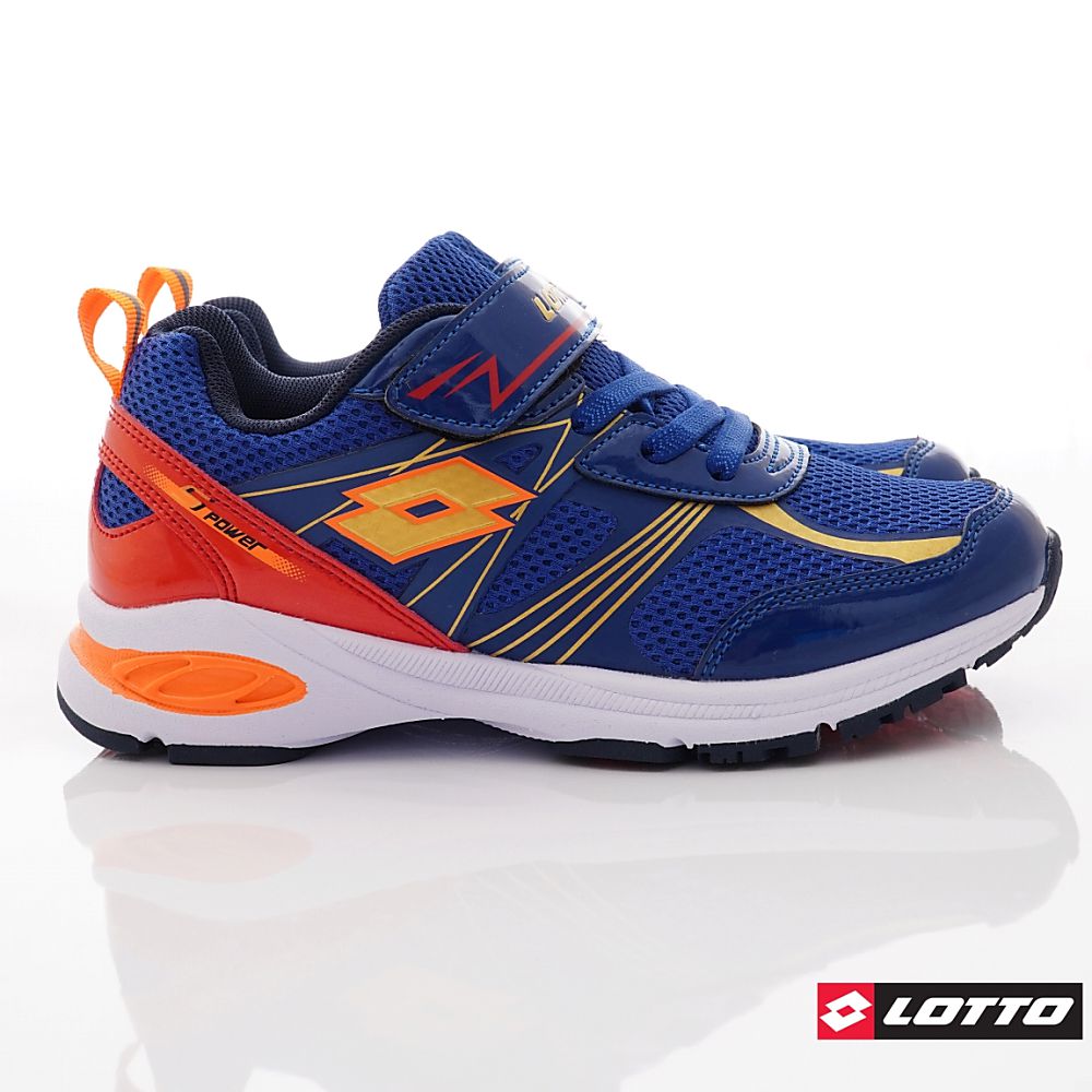LOTTO - 樂得-競速避震跑鞋款-童鞋(中大童段)-運動鞋-藍桔紅