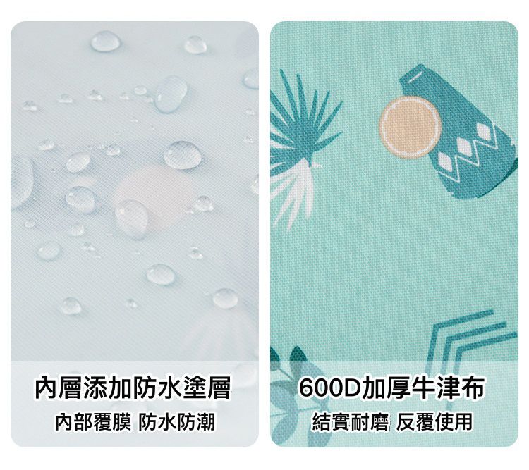 防潮防水棉被/衣物收納袋-樹林-藍色