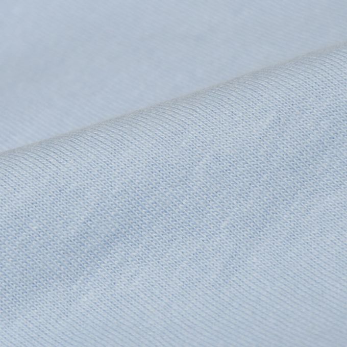 akachan honpo - 短袖拼接T恤-淺藍色