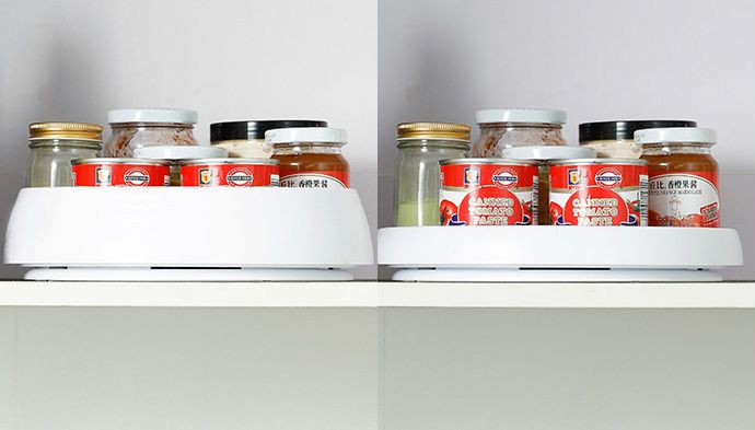 日本霜山 - 360度旋轉式多功能調味料/瓶罐收納架-經典款