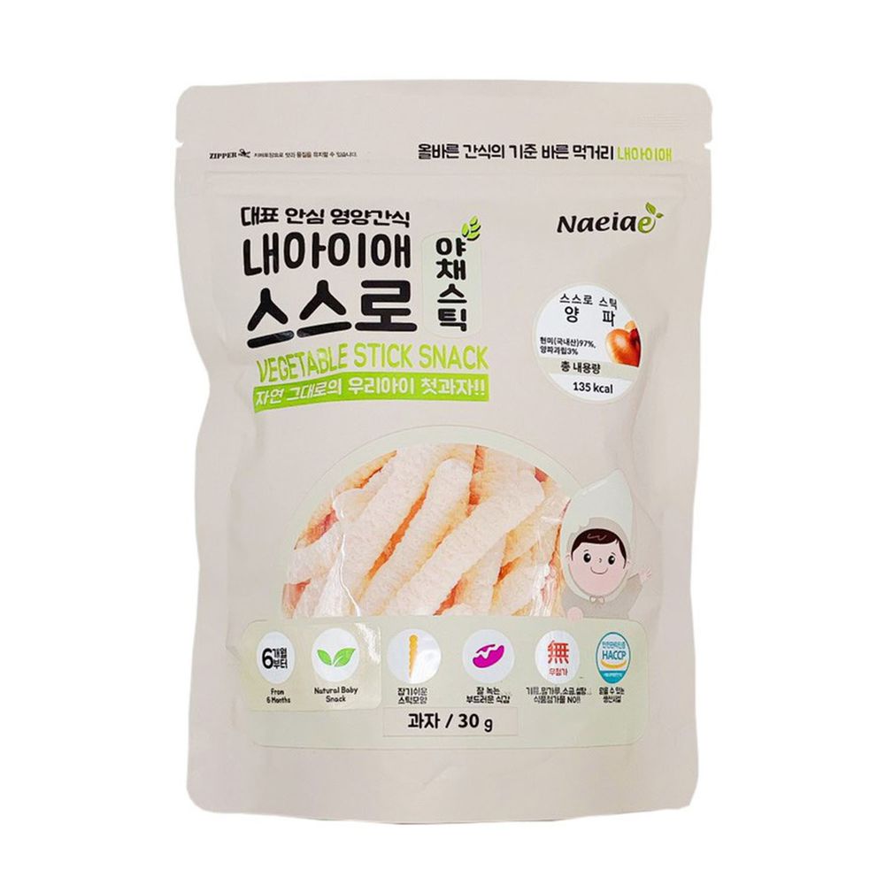 Naeiae - 韓國米棒-洋蔥-建議7個月以上適吃-30g