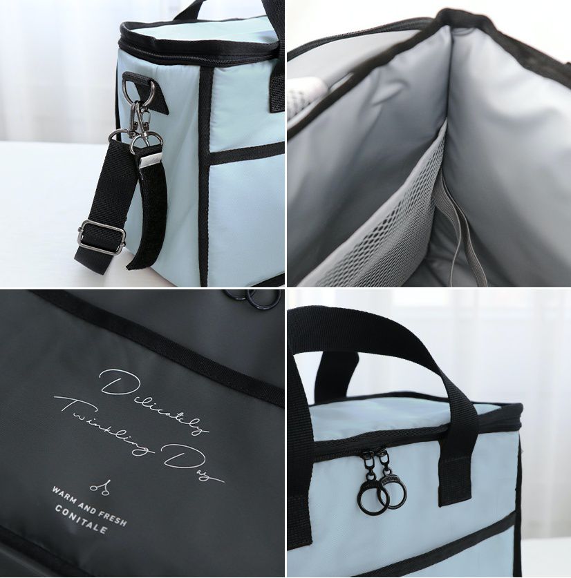 韓國 Conitale - 保冷保溫野餐袋/推車袋-迷霧藍