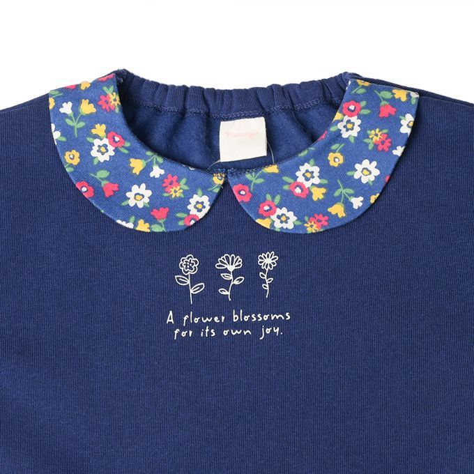 akachan honpo - 假兩件洋裝-深藍色