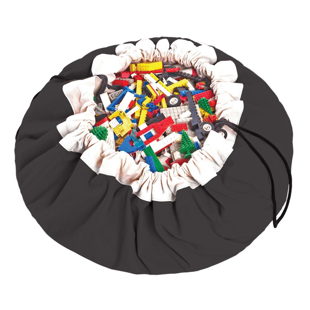 比利時 Play & Go - 玩具整理袋-經典黑-展開直徑 140cm/重量 850g/產品包裝 24.5×21.5×5.5cm