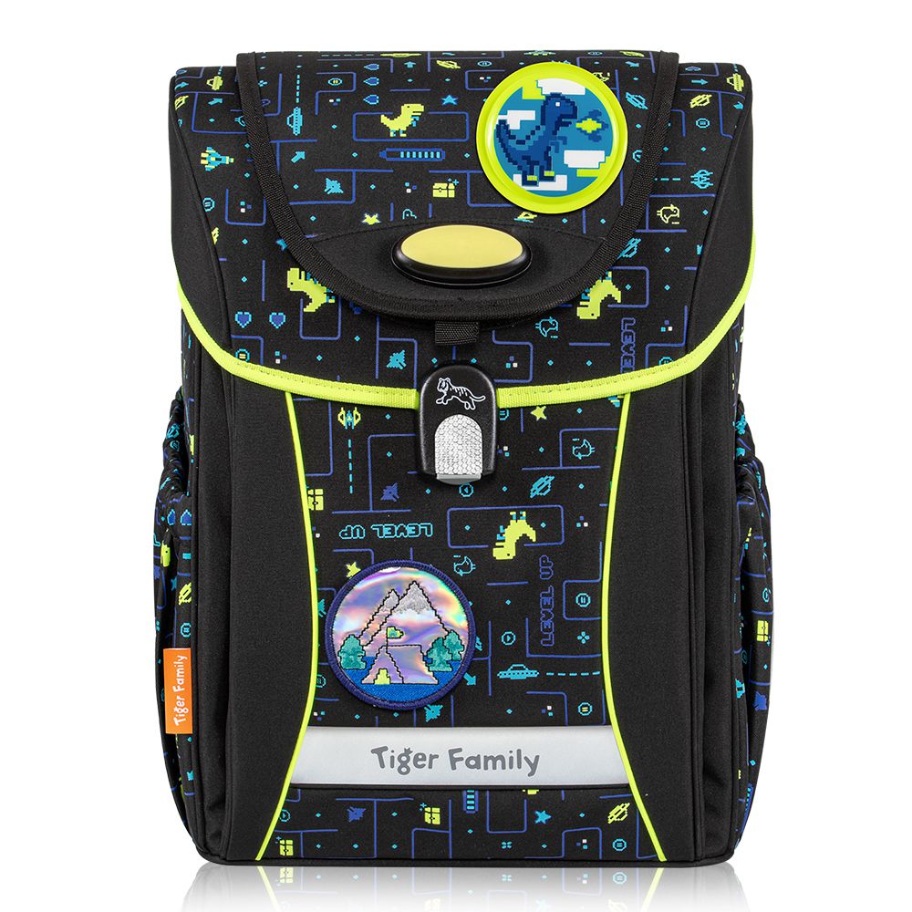 學院風護童超輕量護脊書包-恐龍迷宮(安全燈Pro 2S)-(贈品：聯名款文具4件(補習袋+便當袋+鉛筆盒+鉛筆)-外太空+註冊送課程券)-花色送完以其他樣式替代 不另行通知