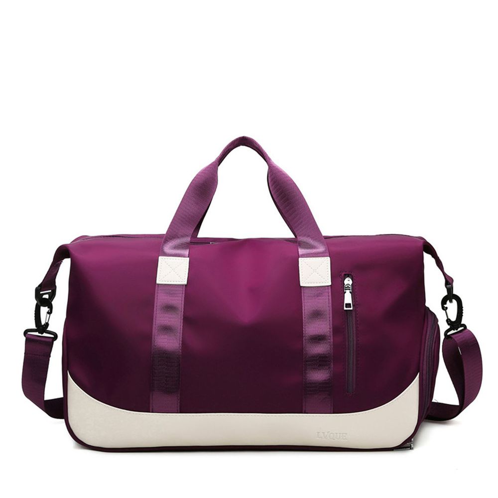 oonir - 乾濕分離旅行運動包-紫紅色