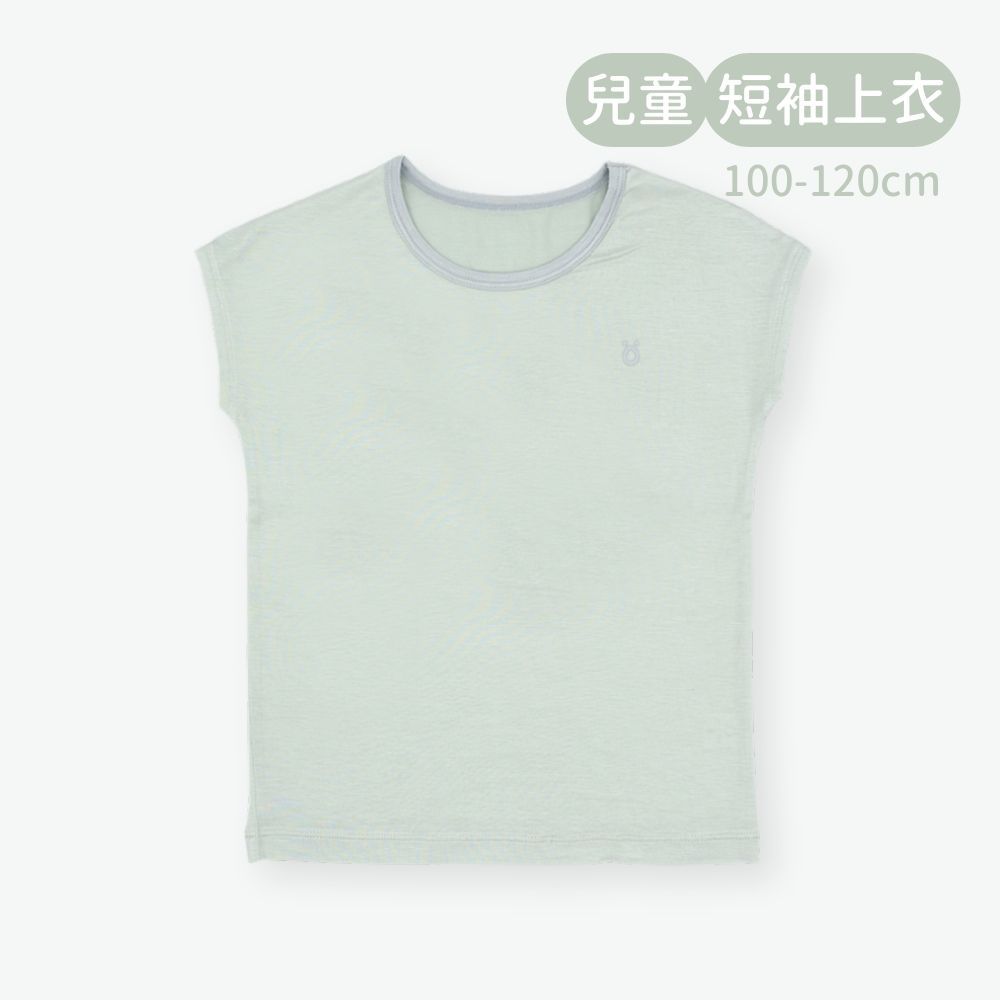 輕柔感短袖上衣(兒童)-薄荷