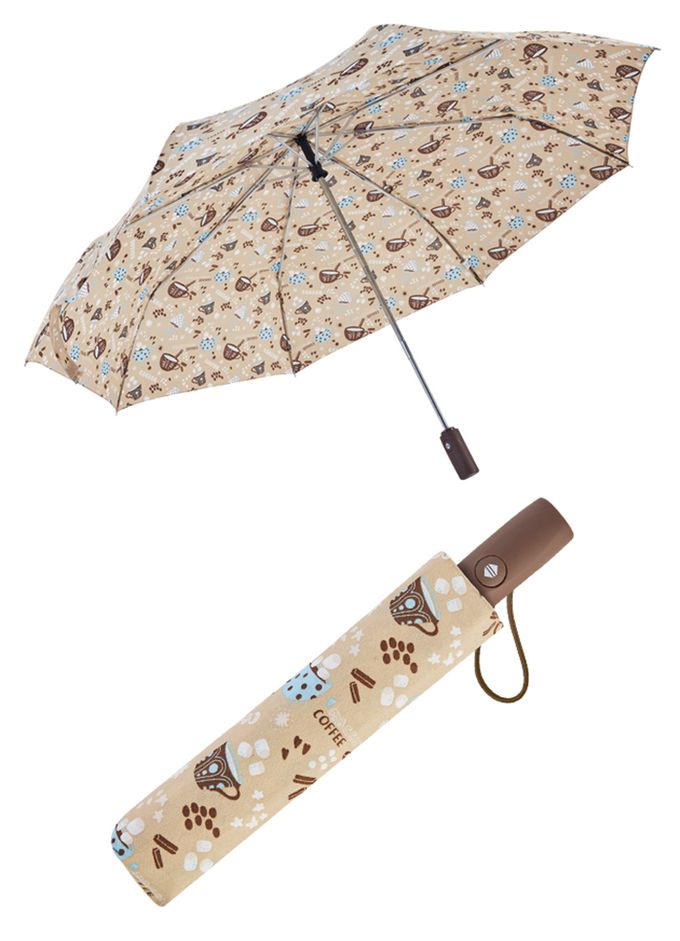 Rainstory - 抗UV雙人自動開收傘-Coffee-480g