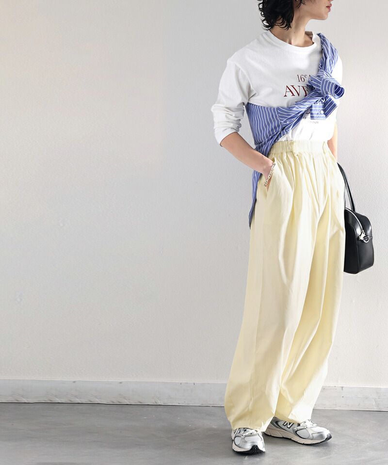 日本 Classical Elf - [日雜推薦] 美式休閒寬褲-綠黃