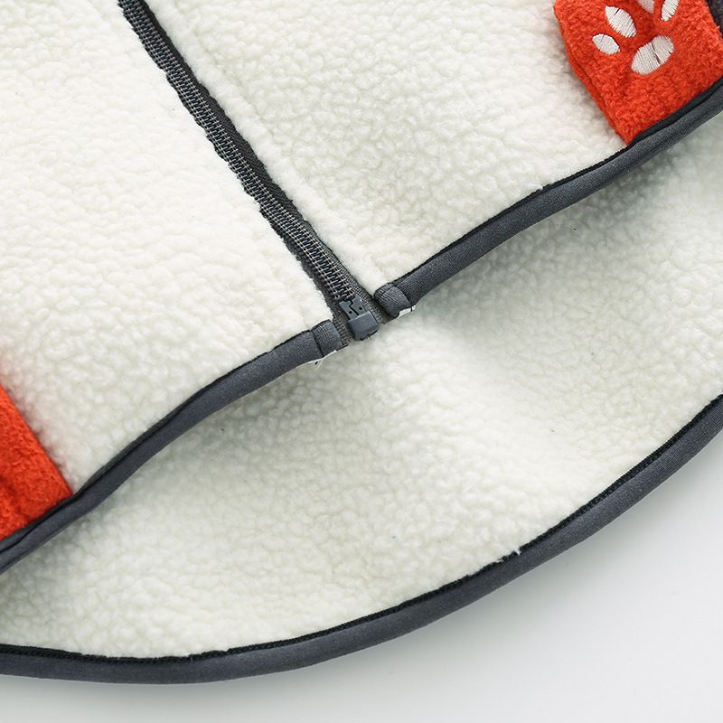 立體造型搖粒絨保暖兒童外套-哈士奇-灰色