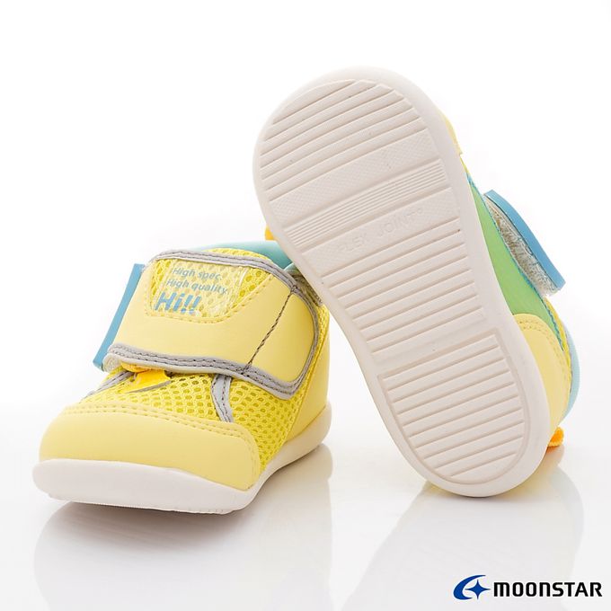 Moonstar日本月星 - 穩健寶寶學步款-MSB1453黃-學步鞋-黃