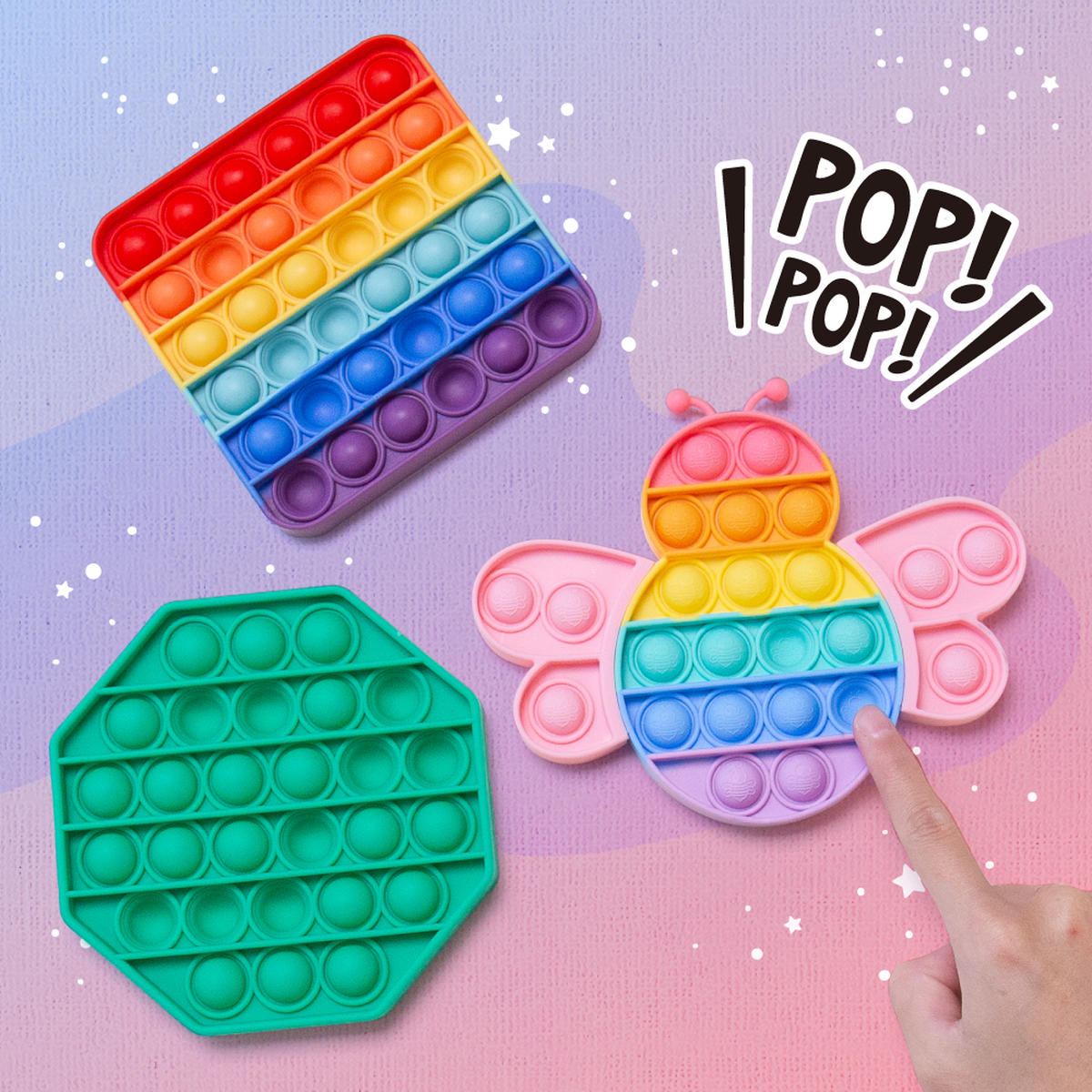 亞馬遜人氣熱銷榜！按壓療癒玩具【POP IT 】 | 限時團購 | 媽咪愛