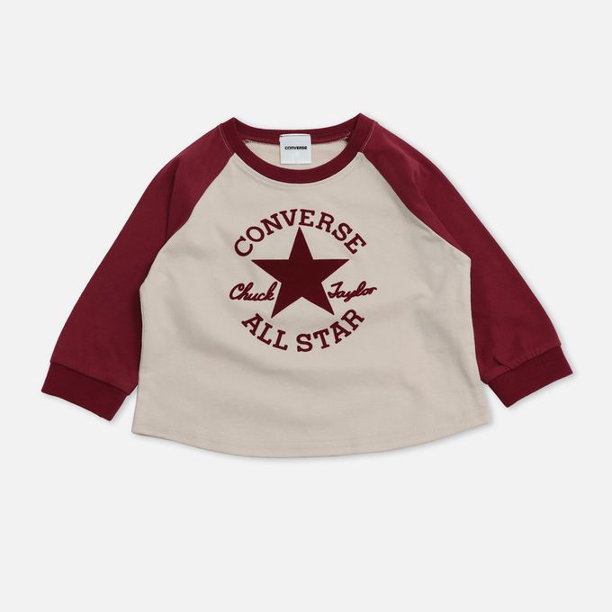 日本 Chil2 - CONVERSE聯名 薄長袖上衣-高筒球鞋-海軍藍