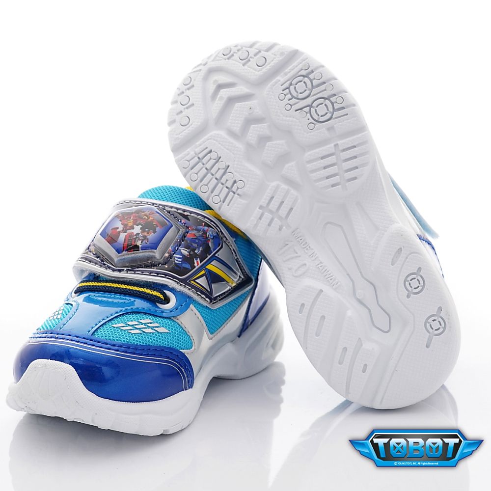 機器戰士TOBOT - 台灣製機器戰士電燈鞋款(中小童段)-運動鞋-藍