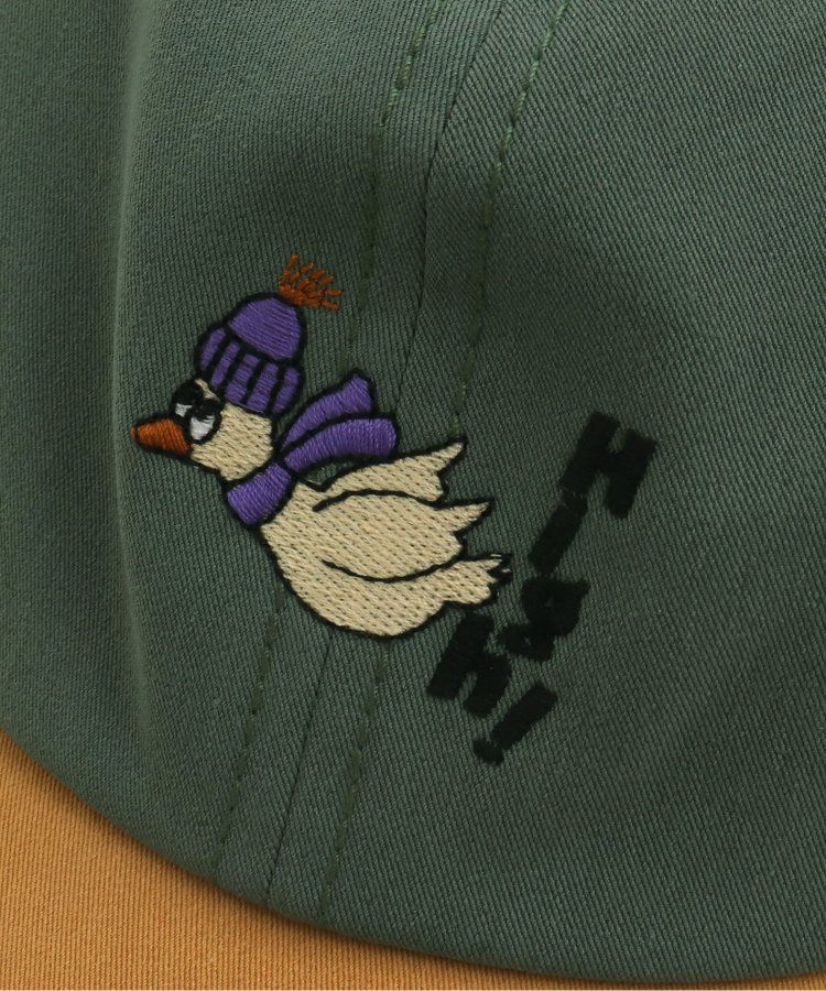 日本 BREEZE - 主角級印花網眼卡車帽-海鷗-綠卡其