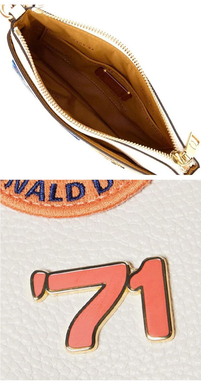 COACH - 迪士尼聯名皮革斜背包-白色