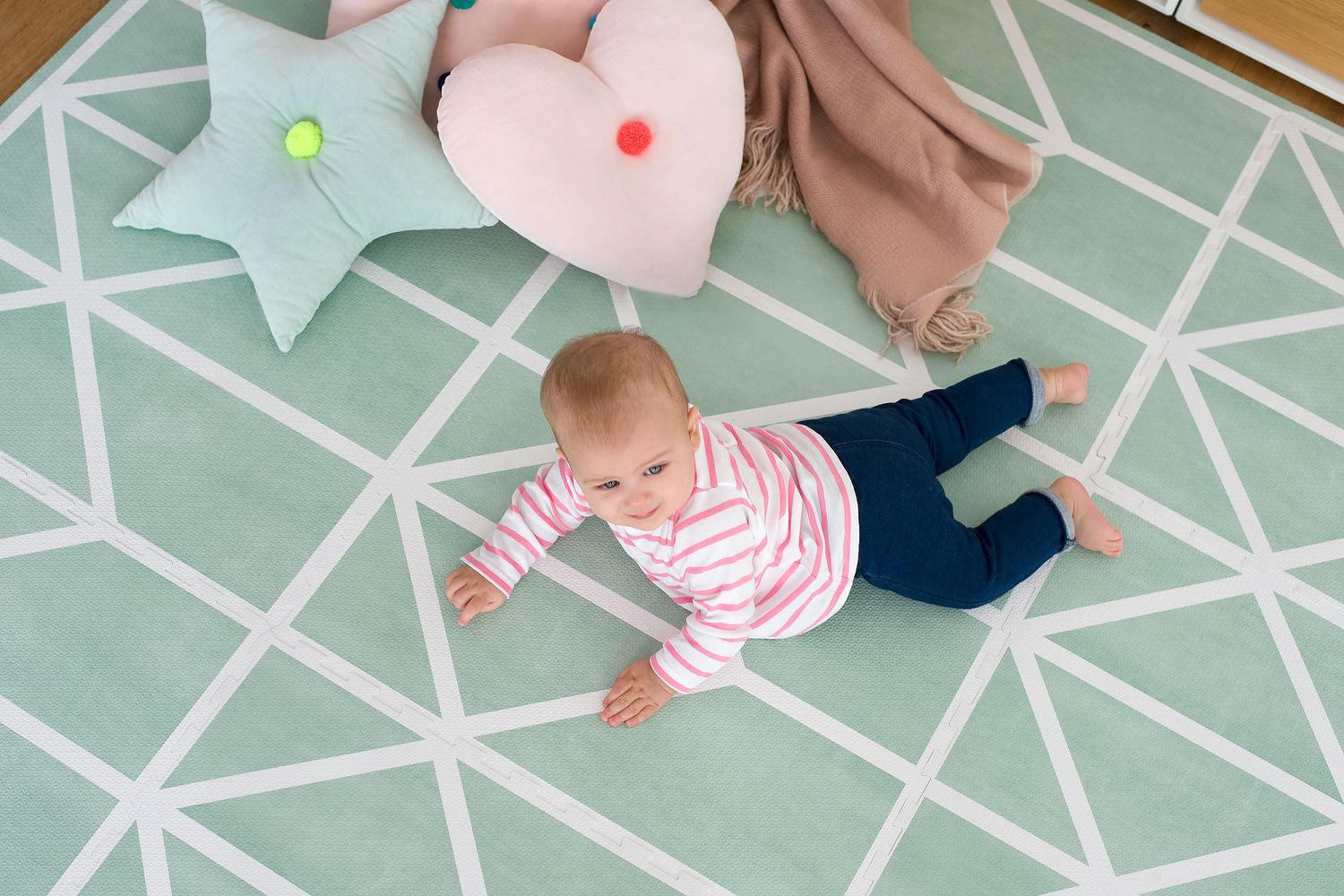 德國 toddlekind - 北歐風系列遊戲地墊-抹茶綠-一組6片